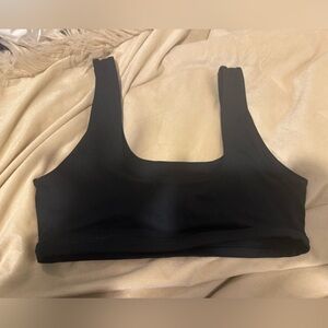 Good American Black Sports Bra